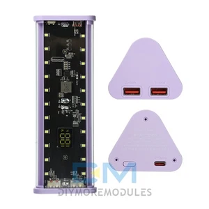 22,5W Schnellladung 6*18650 Akku Powerbank Koffer mit Camping Licht abnehmbar - Bild 1 von 30