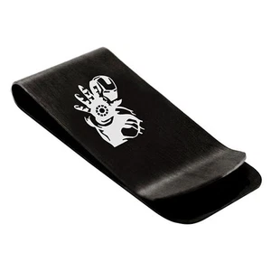 Ironman Engraved Money Clips, Stainless Steel Money Clips Silver, Men's Cash ... - Picture 1 of 4