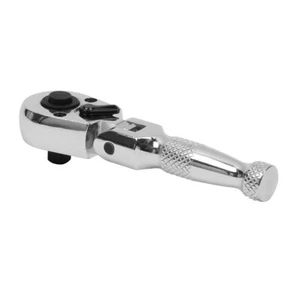 Sealey 1/4"Sq Drive Ratchet Wrench Flexi Head Stubby 72 TOOTH Chrome AK660SF  - Photo 1 sur 1