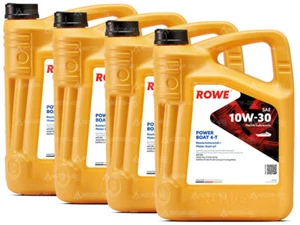 20 Liter (4x5L) ROWE HIGHTEC POWER BOAT 4-T SAE 10W-30 Bootsöl API SM JASO MA - Bild 1 von 1