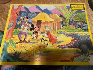 Walt Disney Inlaid Puzzle---MICKEY-GOOFY-DONALD-PLUTO - Picture 1 of 1