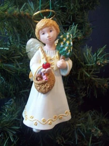 Vintage Hallmark Andenken #2 Christkindl Engel Weihnachten Besucher Ornament 1996 - Bild 1 von 8