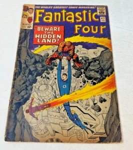 Fantastic Four 47 Stan Lee 1966 Marvel Early Blackbolt Appearance G/VG - Picture 1 of 4