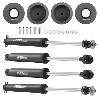 Kit de elevación de 2" para amortiguadores Jeep Grand Cherokee WJ 4x4 99-2004 + espaciadores de resorte helicoidal Foto 1 de 4