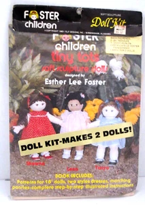 Kit de muñeca escultura suave Foster Children Tiny Tots 1983 diseños de elfos - Imagen 1 de 5