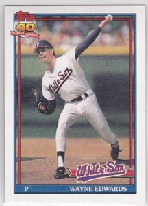 M) 1991 Topps Baseball Trading Card - Wayne Edwards #751 - Picture 1 of 2