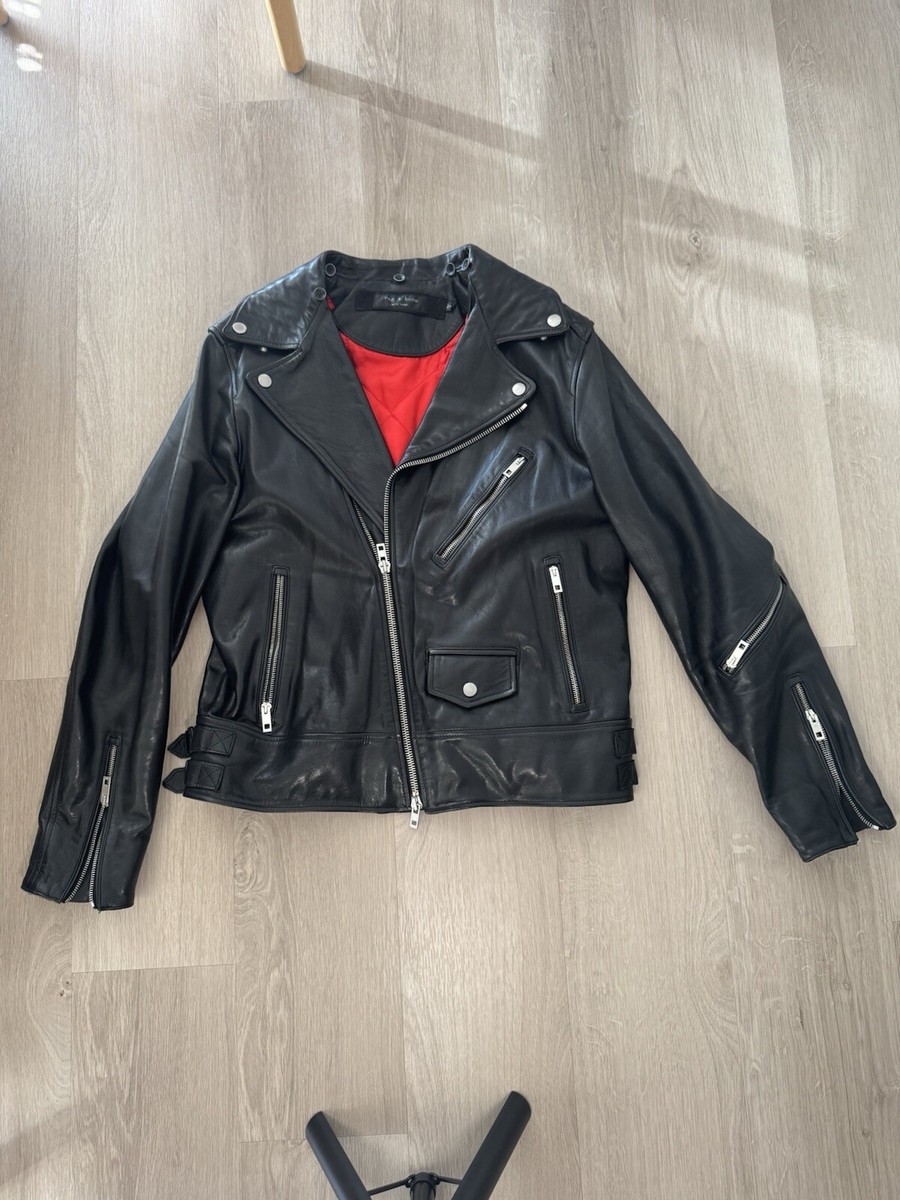 rag & bone ブラックレザーライダースジャケット rag & bone ブラックレザーライダースジャケット
