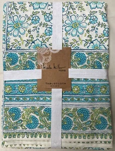 NIP NICOLE MILLER 60 X 84 MULTI COLOR TABLECLOTH PLUS 4 MATCHING PLACE MATS - Picture 1 of 4