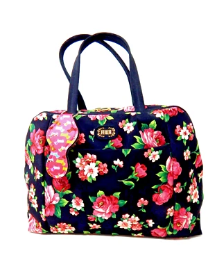 FEILER Floral Nylon Medium Satchel Tote Handbag Purse Top zip - Изображение 1 из 4