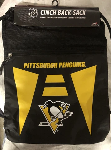 NHL PITTSBURGH PENGUINS Cinch Backpack Kids Or Adult Northwest -New Cover