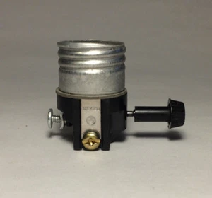 Leviton 3 Terminal Turn Knob Lamp Socket Interior for Wiring Bottom Light Bulb - Picture 1 of 3
