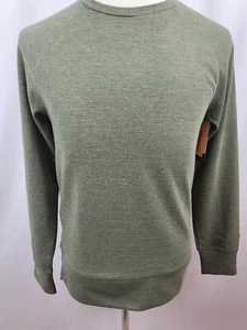 Champion C9 Men's Light Green Waffle Knit Stretch Crew Neck Sweatshirt New - Picture 1 of 5
