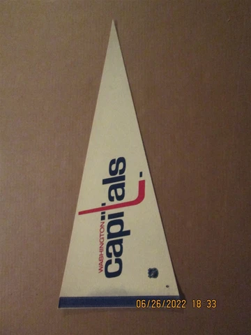 NHL Washington Capitals Vintage Circa 1970's Team Logo Hockey Pennant Cover