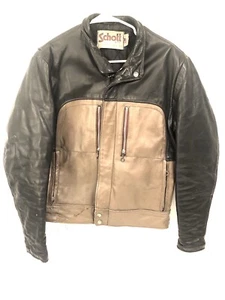Giacca classica da corsa da uomo Schott marrone scuro stile pelle 141 taglia 42 M/L in perfette condizioni! - Foto 1 di 10