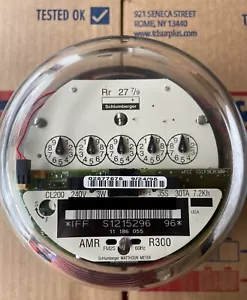 SCHLUMBERGER WATTHOUR METER KWH, J5S, 5 POINTER, 240V, 200A, FM 2S, ZERO RESET - Picture 1 of 2