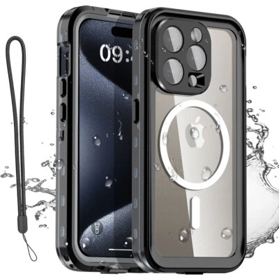 Waterproof Case Fr iPhone 15 Pro Max Cover Life Shockproof with Screen Protector - Image 1 of 4