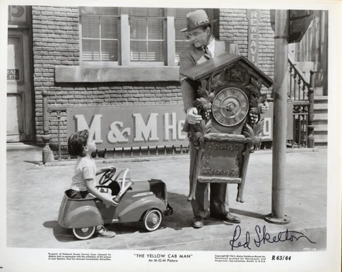 S-RED SKELTON AutographedPhoto  yellow cab man w/coa Cover