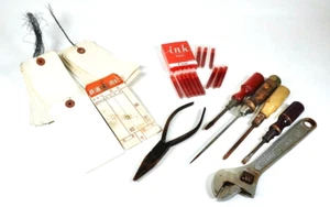 Vintage Japanese Tasteful old tool set monkey wrench, radio pliers & others - Picture 1 of 11