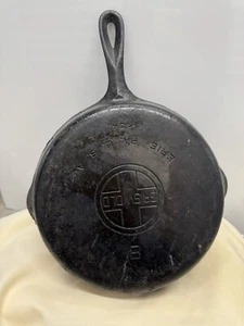 Sartén de hierro fundido GRISWOLD de colección # 8 LOGOTIPO DE BLOQUE GRANDE - Cuchara de hierro - Imagen 1 de 9
