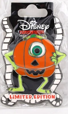 Pin Disney DSSH - Mike Wazowski -Monsters Inc - Moving Jack O Lantern Halloween - Imagem 1 de 2