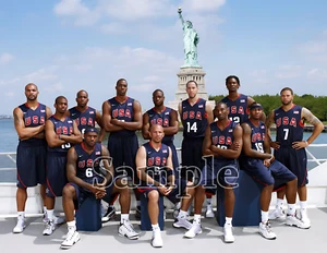 2008 Team USA Herren Olympia Basketball Team Kobe Lebron Farbe 8 x 10 Foto Bild - Bild 1 von 1