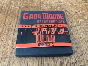 GARY MOORE Ready For Love 3" UK CD-Single Box w/Metal Logo Badge 1989 Thin Lizzy - Imagen 1 de 6