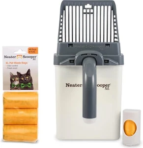 Neater Pet XL Mess-Free Cat Litter Scoop & Holder, Includes 60 Refill Bags - Picture 1 of 9