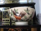 GHI Made in Hong Kong Very Heavy Decorative Bird Bowl