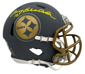 Terry Bradshaw Signed Slate Mini Helmet BAS Beckett Witnessed - Picture 1 of 9