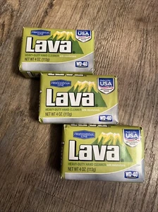 3-Pk Lava Heavy-Duty Hand Cleaner w/Moisturizers Hand Bar Soap 4oz Each - Picture 1 of 2