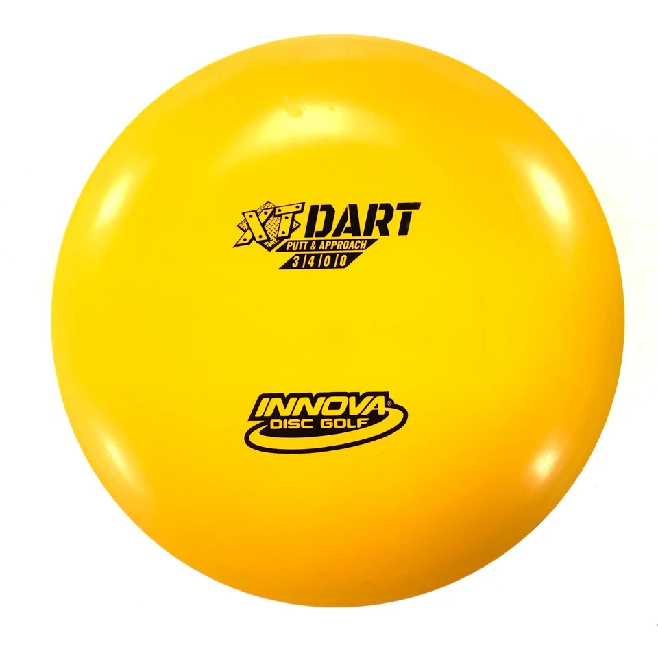 DISC GOLF INNOVA XT DART PUTT & APPROACH PUTTER 175g YELLOW w/ BLACK FOIL - Image 1 of 1
