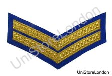 Chevron Corporal Gold on Royal Blue 150mm 2 Bars Wide R1391