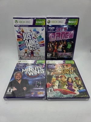 Just Dance 2019 Minute to Win It Let's Dance Kinect Adventures Xbox 360 4 New - Image 1 of 4