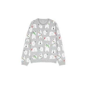 (Kids) Stella McCartney White Bear Print Sweatshirt Grey Multicolour - Picture 1 of 1