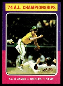 1975 Topps AL Champs Oakland Athletics/Baltimore Orioles #459 - Picture 1 of 2