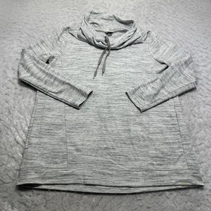 Eddie Bauer Funnel Neck Sweater Heather Gray Mid Length Womens Size Small S - Picture 1 of 11