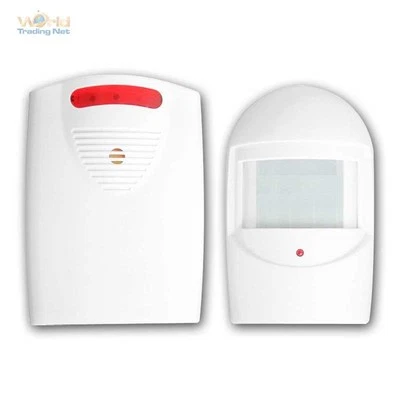 Ladenglocke / Durchgangsmelder, Funk Bewegungsmelder 120m Funkklingel 1/2x PIR - Bild 1 von 4