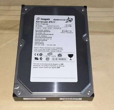 AKAI Z4 Z8 40GB HDD ATAPI IDE 40pin Seagate ST340016A getestet - Bild 1 von 4