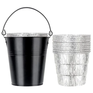 Grill Bucket for Grease, Drip Grease Bucket 10 Packs Oil Catcher Foil Liners ... - Picture 1 of 6