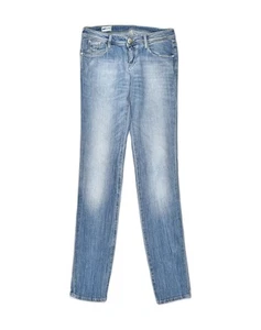 Pantalones de mezclilla ajustados para mujer GAS W27 L34 azul algodón XC27 - Imagen 1 de 4