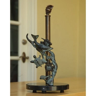 Toallero de papel Sea Life tortuga delfín pez concha marina Foto 1 de 2