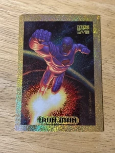 Marvel Iron Man 1994 Gold Masterpieces Insert Rare No. 5 - Picture 1 of 2
