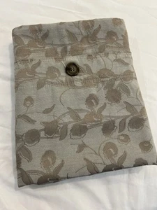 Thomas O'Brien King Sham Kissenbezug Glanz Floral Grau Khaki Knöpfe - Bild 1 von 8