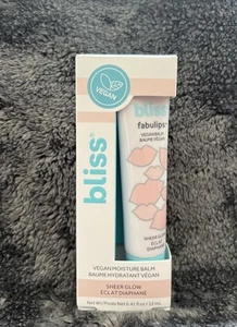 Bliss Fabulips Vegan Lip Balm Sheer Glow 0.41 fl oz - Picture 1 of 1