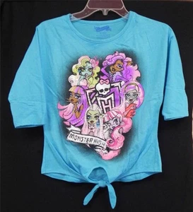 NWT - Girl's Monster High "Ghoul Group" T-shirt - Turquoise - Sz Large (14)** - Picture 1 of 1