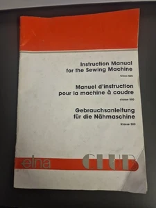 Elna Club Class 500 Bedienungsanleitung für Nähmaschine gebraucht  - Bild 1 von 2