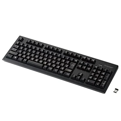 ELECOM TK-FDM063 Series Wireless 2.4 GHz Full Keyboard  108 Keys  Full Size USB - Image 1 of 4