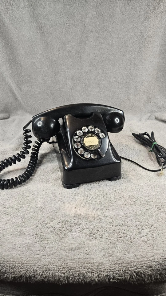 De Colección Kellogg Switchboard Supply Co Negro Giratorio Teléfono de Escritorio Rojo Bar-sin probar Foto 1 de 4