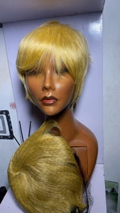 Skull Cap.  💯 Human Hair Wig. Flexible Styling. Wear & Go Glueless  Wig - Picture 1 of 3