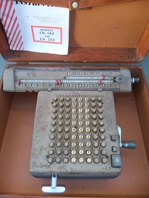 Vintage 1953 Monroe Calculating Adding Machine LN-160x- Complete  parts or displ - Image 1 of 4